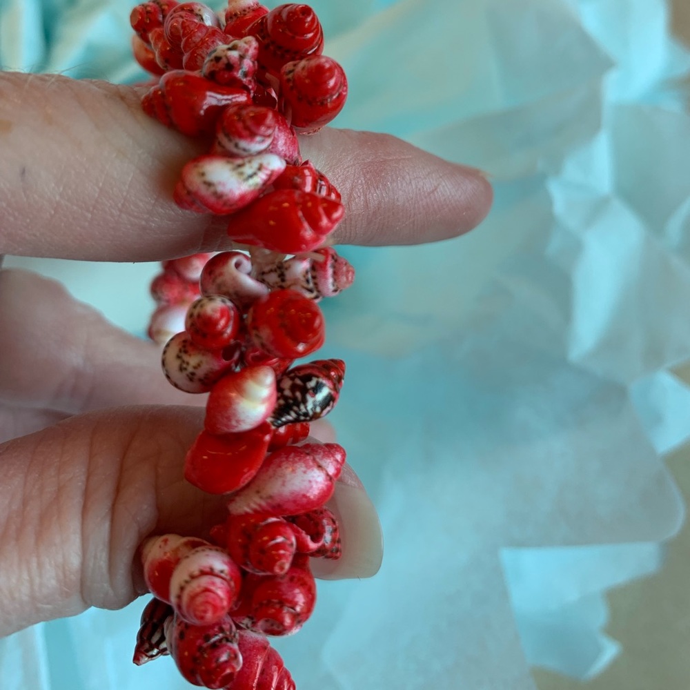 ๐โฑ๐โฑ Red real Shell bracelet - Picture 7 of 7